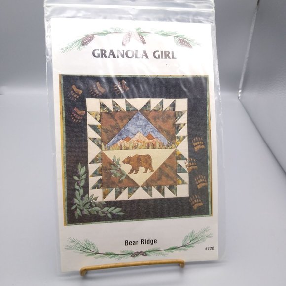 UNCUT Vintage Quilt Sewing Patterns, Bear Ridge 720, Granola Girl 1998 Debbie - Picture 2 of 3
